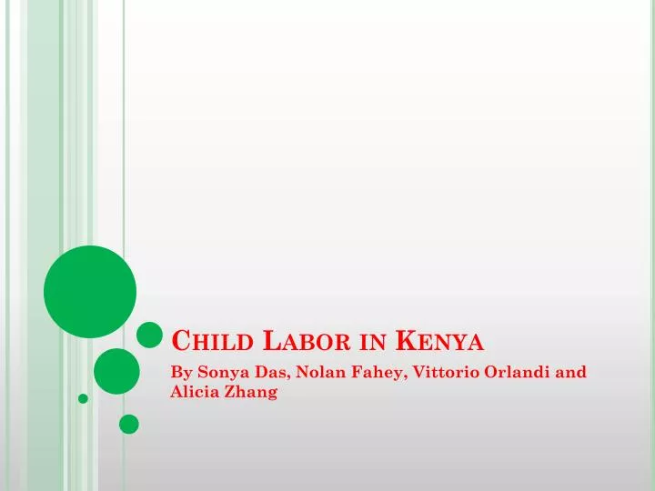 child labor in kenya
