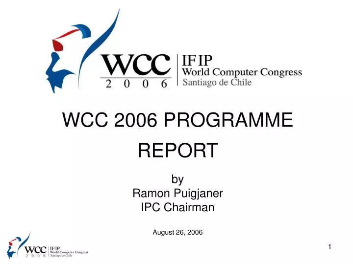 wcc 2006 programme report