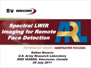 Spectral LWIR Imaging for Remote Face Detection