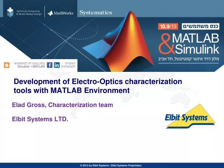 development of electro optics characterization tools with matlab environment