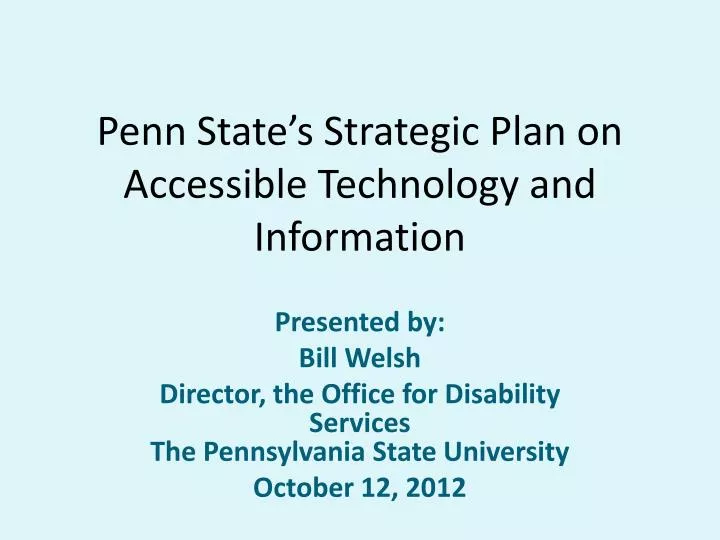 penn state s strategic plan on accessible technology and information