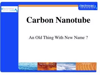 Carbon Nanotube An Old Thing With New Name ?