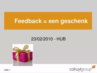 feedback een geschenk