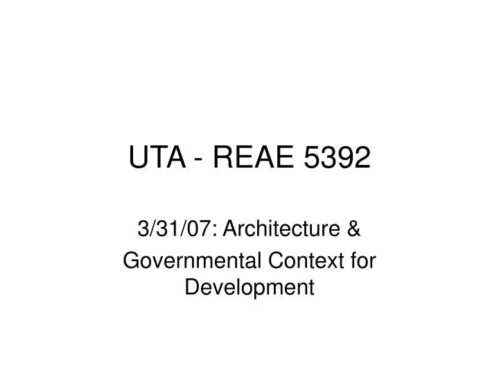 uta reae 5392