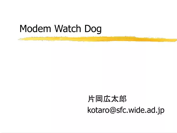 modem watch dog