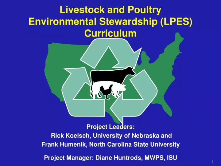 livestock and poultry environmental stewardship lpes curriculum