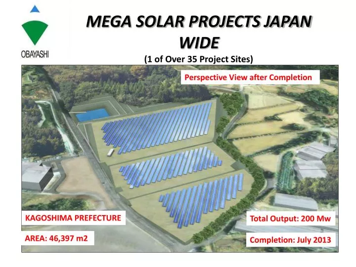 mega solar projects japan wide 1 of over 35 project sites