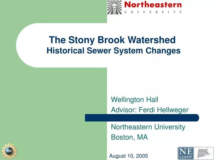 the stony brook watershed historical sewer system changes