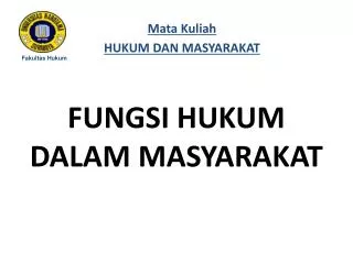fungsi hukum dalam masyarakat
