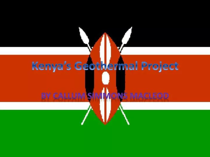kenya s geothermal project