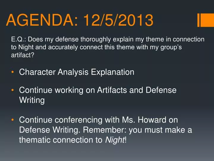 agenda 12 5 2013