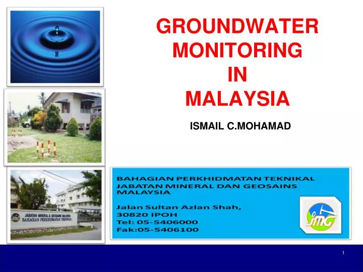 groundwater monitoring in malaysia