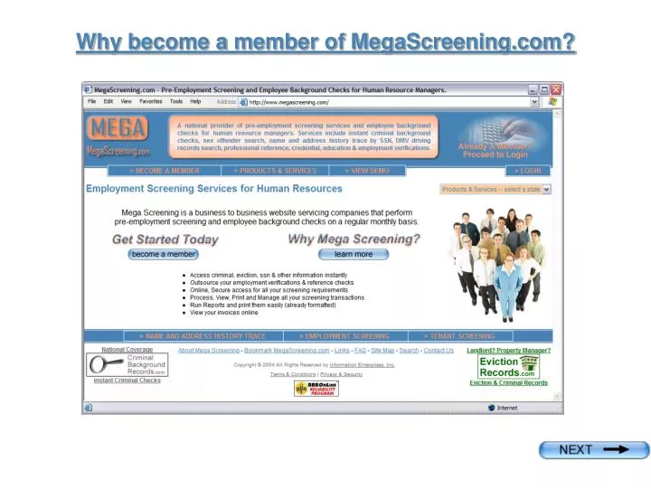 why become a member of megascreening com