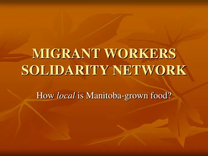 migrant workers solidarity network