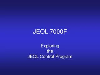 JEOL 7000F