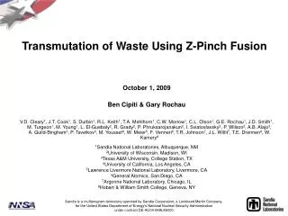 Transmutation of Waste Using Z-Pinch Fusion
