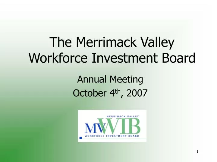the merrimack valley workforce investment board