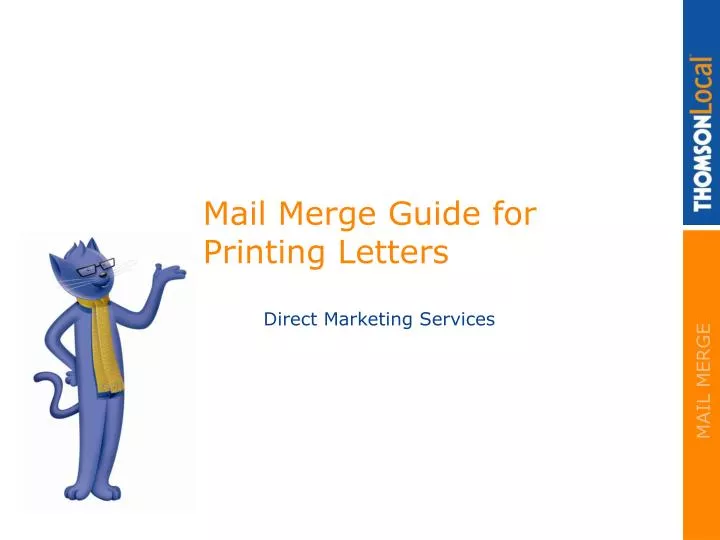 mail merge guide for printing letters