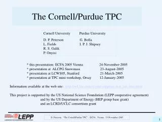 the cornell purdue tpc