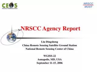 NRSCC Agency Report