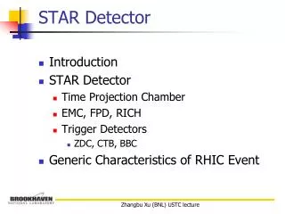 STAR Detector