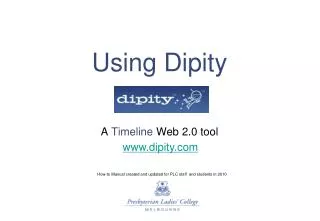 Using Dipity
