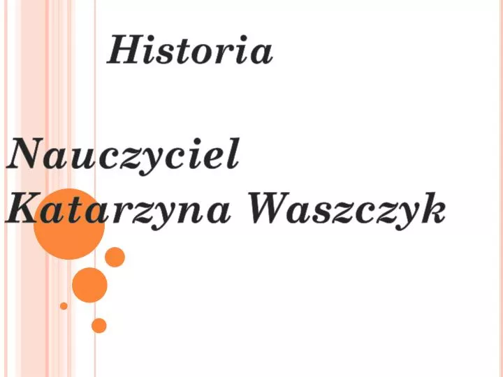 historia nauczyciel katarzyna waszczyk