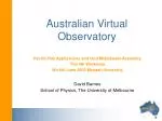 Australian Virtual Observatory - slide 1