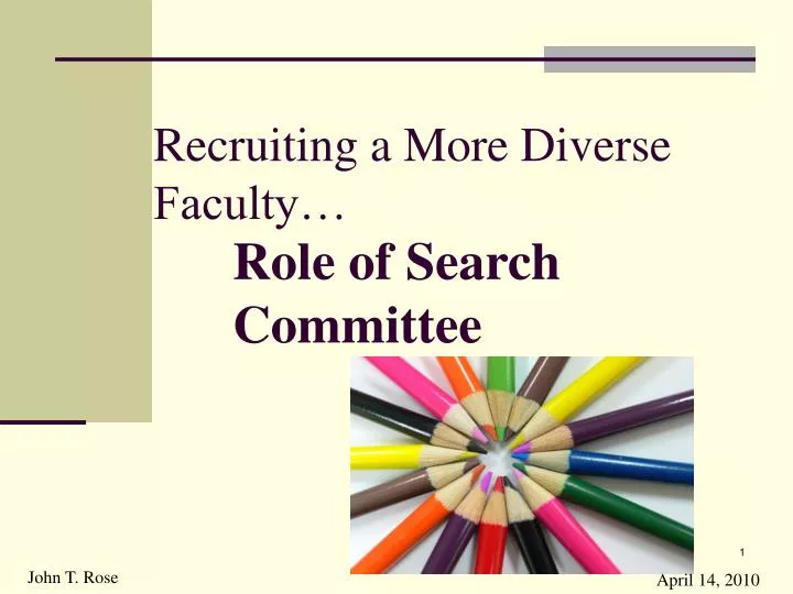 recruiting a more diverse faculty