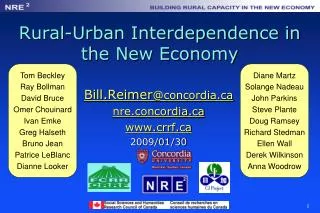 Rural-Urban Interdependence in the New Economy