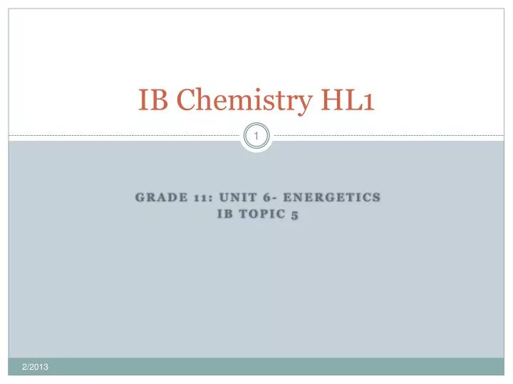 ib chemistry hl1