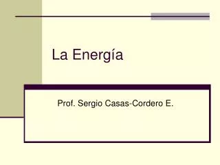 la energ a