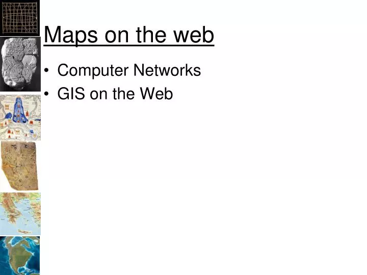 maps on the web
