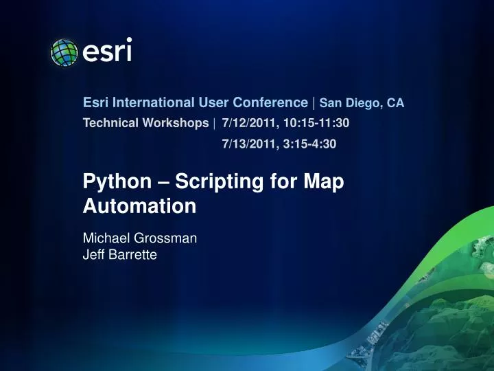 python scripting for map automation