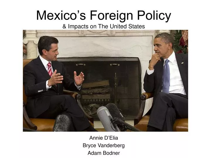 mexico s foreign policy impacts on the united states