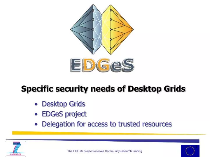 specific security needs of desktop grids