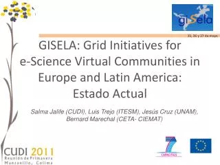 GISELA: Grid Initiatives for