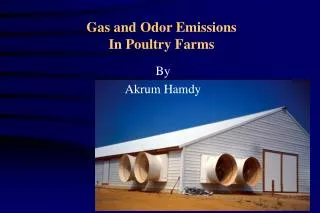 Gas and Odor Emissions In Poultry Farms