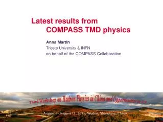 Latest results from 	COMPASS TMD physics