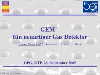 gem ein neuartiger gas detektor