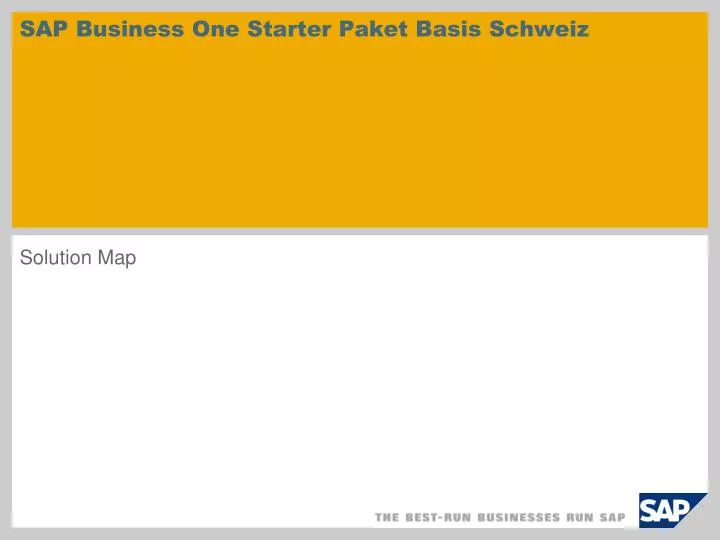 sap business one starter paket basis schweiz