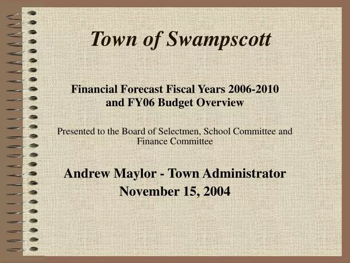 town of swampscott
