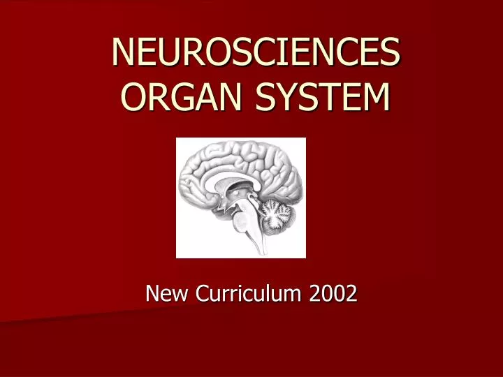 neurosciences organ system