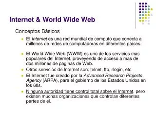 internet world wide web