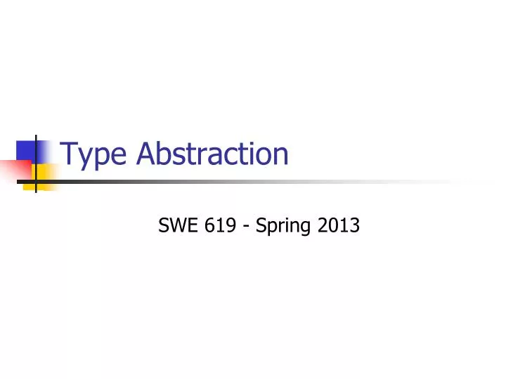 type abstraction