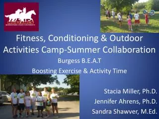 Fitness, Conditioning &amp; Outdoor Activities Camp-Summer Collaboration