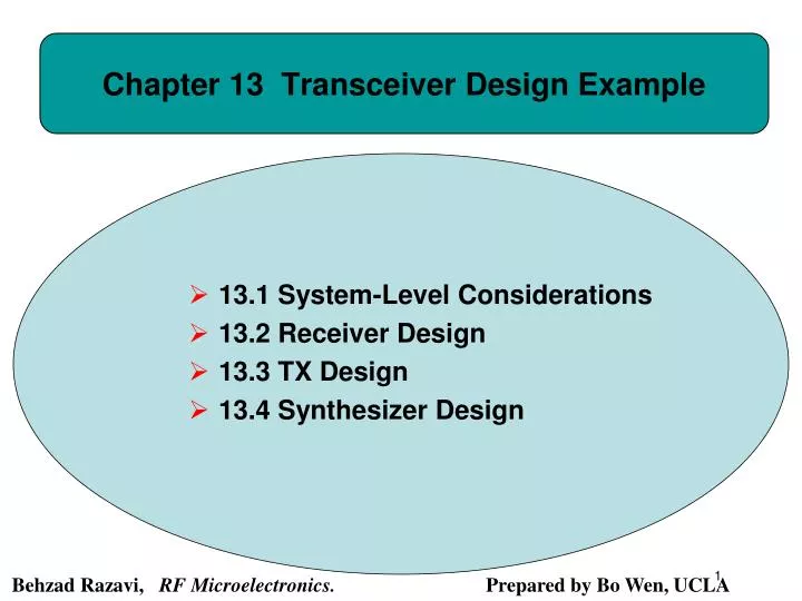 chapter 13 transceiver design example