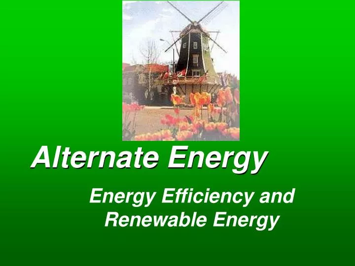 alternate energy