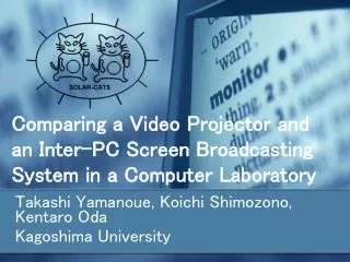 Comparing a Video Projector and an Inter-PC Screen Broadcasting System in a Computer Laboratory