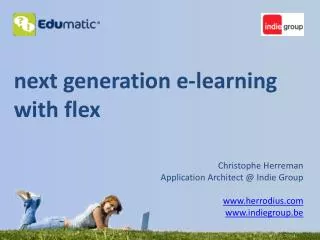 next generation e-learning with flex